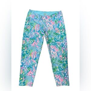 Lilly Pulitzer Seafoam Multicolor Floral Leggings